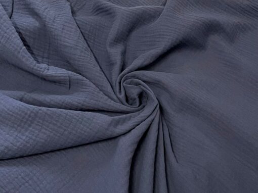 Muselina | Algodón orgánico | Azul oscuro