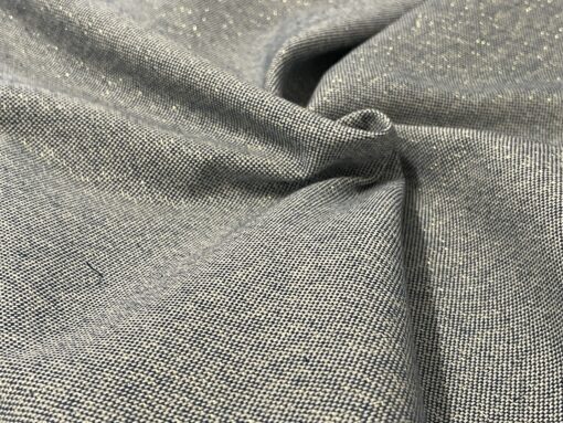 Linho Alentejano | Lurex Dourado | Azul Ganga