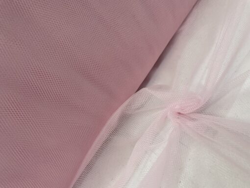 Tecido Tule | 25 gr/m2 | Liso | Rosa Bebé
