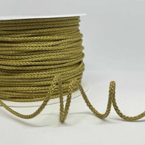 Cordão De Lurex | 4mm | Dourado