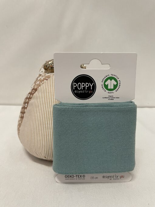 Rib | Poppy | Liso | Verde Água