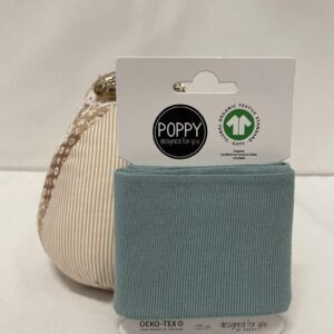 Rib | Poppy | Liso | Verde Água