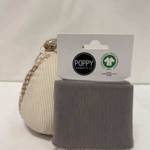 Rib | Poppy | Liso | Cinza